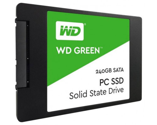 Твердотельный диск 240GB WD Green, 2.5", SATA III, [R/W - 540/465 MB/s] TLC